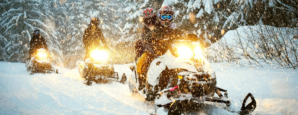 Go on a snowmobile adventure, or take an evening trip to Crystal Lodge to enjoy fondue on the mountain!